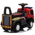 Camion de Pompier Mini - Tracteur électrique pour enfants à batterie avec télécommande-2