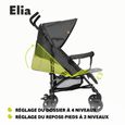 LIONELO Elia - Poussette bébé canne compacte - De 6 à 36 mois - Ceinture 5 points de sécurité - accessoires inclus - Gris-2