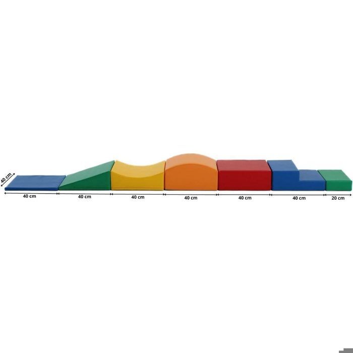 Test : blocs de motricité XL IGLU Soft Play 4 couleurs claires