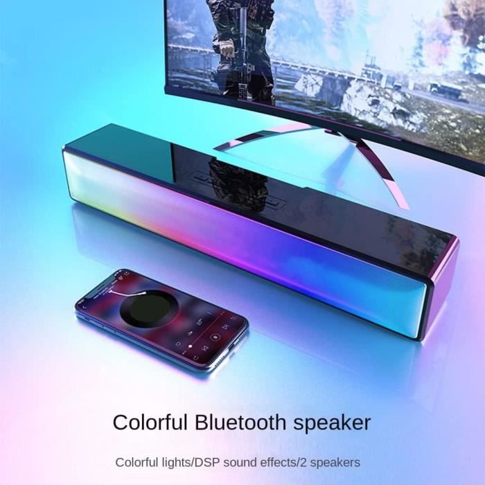 Enceinte Bluetooth Colorée Pour Ordinateur Tv Phone Universel