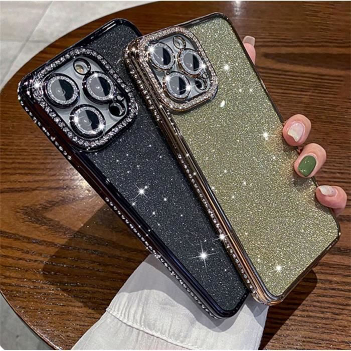 OCYCLONE Coque iPhone 7 Plus, Coque iPhone 8 Plus, Brillante Diamant Glitter Strass Rhinestone