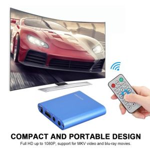 Lecteur Multimédia HD - SOCOBETA - HDMI 1080P - Télécommande IR - EU Plug Lecteur Multimédia HD - SOCOBETA - HDMI 1080P - Télécommande IR - EU Plug