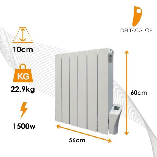 Radiateur électrique fixe 1000W - Connecté Wi-Fi - Fluide Caloporteur -  Thermostat programmable - Blanc - Bloom Heatzy - Chauffage d'appoint  connecté - LDLC