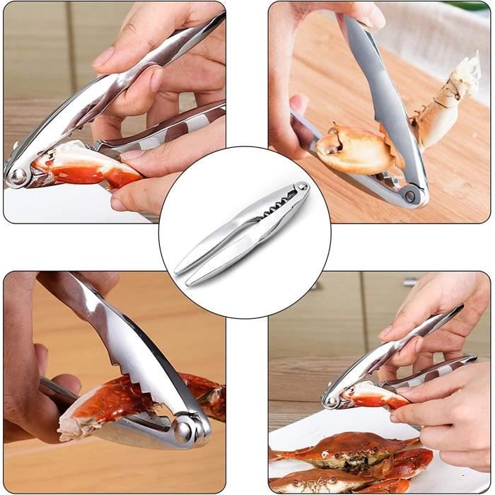 LGZIN 2 Pièces Casse-Noisette, Casse-Noix, Noyer Clip, Casse-Noisette En Métal, Casse Noix En Métal, Noix Outil, Noyer Cracker, Noyer Outil Ouvreur, Pour Noix De Pécan Noyer Fruits De Mer