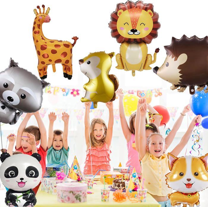 Kit arche à ballons - 24 ballons en latex + 4 feuilles de jungle - Collection Animaux - Jour de Fête - Les Animaux - Top Thèmes Kit arche à ballons - 24 ballons en latex + 4 feuilles de jungle - Collection Animaux - Jour de Fête - Les Animaux - Top Thèmes