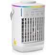 ®RisingFF Mini climatiseur portable pour chambre à coucher, mini refroidisseur d'air avec bac à glaçons (blanc - 700 ml)