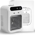 Climatiseur portable, mini rafraîchisseur d'air évaporatif rechargeable de 25 W avec double brumisation et 2 vitesses de