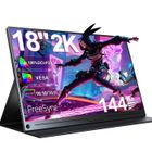 UPERFECT Moniteur de jeu portable 18 pouces 2560*1600 2K 144HZ, 100% DCI-P3, vitesse de réponse de 5 ms, compatible VESA