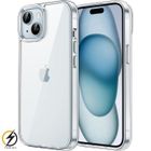 Coque iPhone 15 - Silicone Transparent avec Cercle magnétique intégré | Aginji® Store France