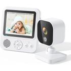 PIMPIMSKY Babyphone vidéo sans fil moniteur pour bébé, ecran de videosurveillance maison Caméra bébé sans fil 2,4 GHz