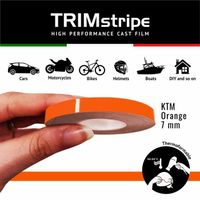 Trim Stripes Bandes Adhésives pour Voitures, Orange KTM, 7 mm x 10 mt