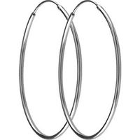 Boucles d'oreilles créoles argent 925/1000e (30 mm)