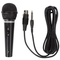 HQ-Power microphone dynamique 600 Ohm aluminium noir