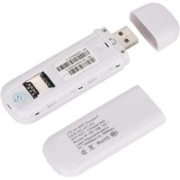 Routeur WiFi USB,100Gbps Portable 4G LTE Modem Réseau Adaptateur Dongle Clé Hotspot WiFi Partagez Supporte 10 Utilisateurs pour W