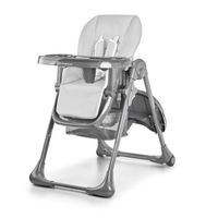 Chaise haute pliable TASTEE - KINDERKRAFT - Grise - Réglable - Pour bébé