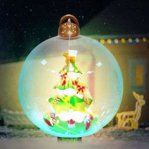Boules de Noël XXL pour l'extérieur, résistantes au gel et aux intempéries ( boule de 20 cm, 1 pièce, rouge
