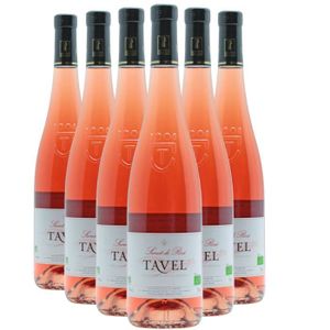 VIN ROSE Tavel Secret de Rosé Rosé 2022 - Bio - Lot de 6x75