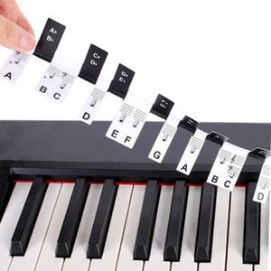 PIANO Étiquettes amovibles pour clavier de piano - Guide de piano pour débutants Pas de collage nécessaire - Étiquettes de.[Q808]