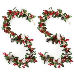 Guirlande Noël Avec Lumière, GuirlandeDe Noël Avec Baies