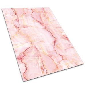 TAPIS D’EXTÉRIEUR Tapis d'extérieur en vinyle Decormat 120x180cm - Marbre rose