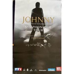 Poster Petit Format Johnny Hallyday - 31x25 Cm - Occasion, Parfait Pour Les Fans