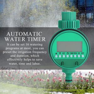 PROGRAMMATEUR ARROSAGE Contrôleur de minuterie d'eau, minuterie d'eau automatique, écran LCD programmable 7 pièces pour jardin avec connecteur de