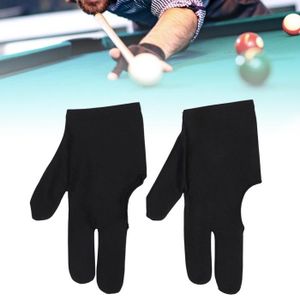 Gants de billard antidérapants à haute élasticité Respirant Professionnel  Snooker Trois doigts Gants Nouveau