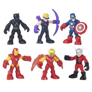 FIGURINE - PERSONNAGE Figurines Marvel Heroes - HASBRO B5020 - 6 pièces 