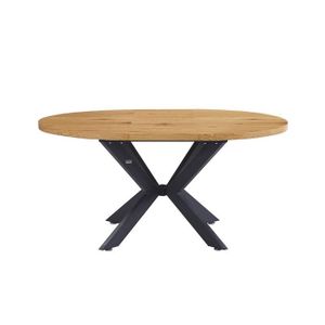 Table Ronde Meurisie 130cm + 2 Allonges Et 6 Chaises Bois Tissu – Christian Neyraud