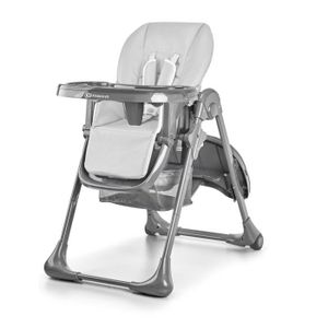 CHAISE HAUTE  Chaise haute pliable TASTEE - KINDERKRAFT - Grise - Réglable - Pour bébé
