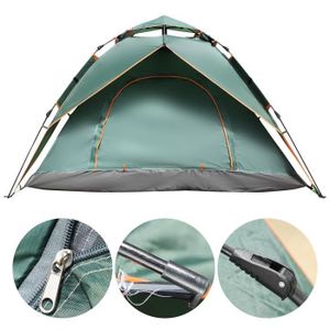 TENTE DE CAMPING Tente pop - up imperméable à double couche tente automatique portable pour camping - Omabeta - 3-4 adultes - 220x200x140cm