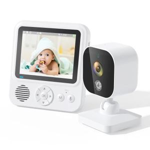 ÉCRAN VIDÉOSURVEILLANCE PIMPIMSKY Babyphone vidéo sans fil moniteur pour bébé, ecran de videosurveillance maison Caméra bébé sans fil 2,4 GHz
