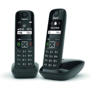 Téléphone fixe As690 Duo - Téléphone Fixe Sans Fil - 2 Combinés -
