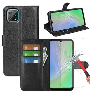 HOUSSE - ÉTUI Etui Coque Blackview A55 Housse Noir Verre trempé 