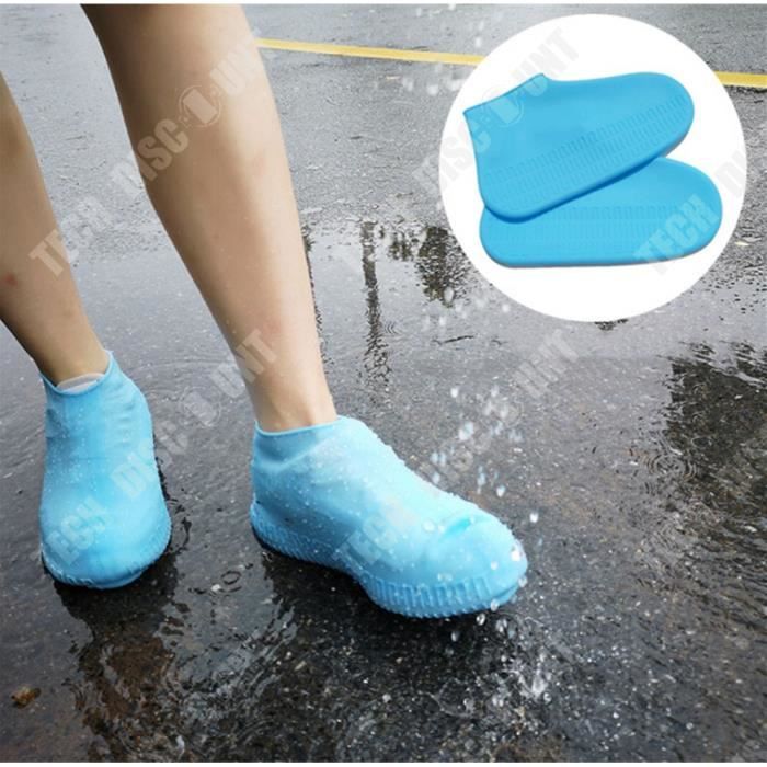 Protège-chaussures en silicone réutilisables, couvre-chaussures  imperméables, couvre-chaussures coordonnants, botte de pluie en caoutchouc