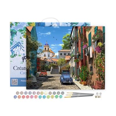 Figured' Art Mini Peinture par numéros Adultes 20 x 20 cm avec cadre Van Gogh Nuit Figured' Art Mini Peinture par numéros Adultes 20 x 20 cm avec cadre Van Gogh Nuit