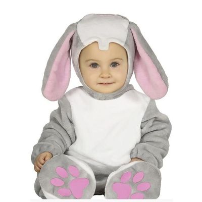 Déguisement Bébé Dalmatien Noir Et Blanc - 4 Pièces (combinaison, Chapeau, Queue, Chaussons) - 100% Polyester - Taille Unique Bébé - 4