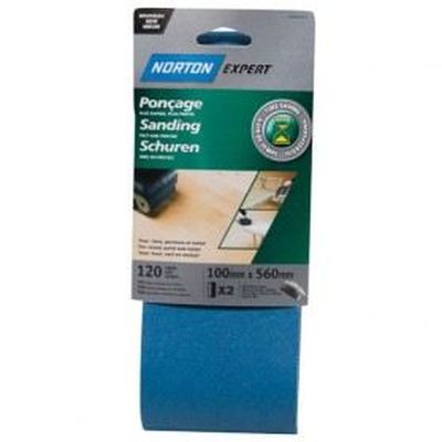 Norton Lot De 2 Bandes Abrasives Expert Norzon 75 X 457 Mm Grain 120 - Haute Performance