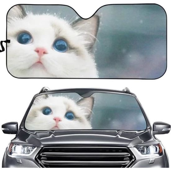 Aoopistc Pare-soleil De Voiture à Motif De Chat Amusant Pour Pare