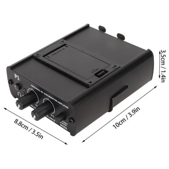 Amplificateur De Casque Portable PM1 - Pour DJ, Monitoring Scène - Connecteur 3,5 Mm - Design Métal Compact