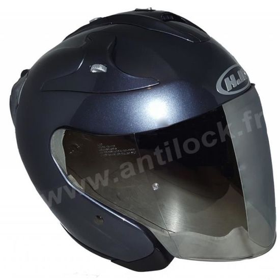Hjc Fg Jet Gris Anthracite Avec Visiere Miroir Iridium Achat Vente Casque Moto Scooter Hjc Fg Jet Gris Anthracite Cdiscount