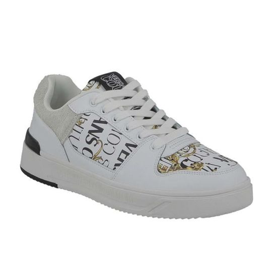 Basket Versace Jeans Couture Starlight blanc et or avec logo imprimé.43 White gold Cdiscount