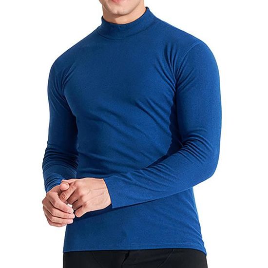 T-shirt thermique chaud à manches longues homme - Garcia Pescara - Bleu -  Respirant - Sports d'hiver Bleu - Cdiscount Sport