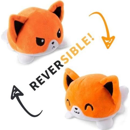Peluche Reversible Pour Chien De Chat En Peluche Jouets De Poupee A Rabat Double Face Chiot Orange Cdiscount Jeux Jouets