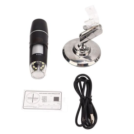 Microscope Numérique WiFi XVZ 50X-1000X - Portable Avec LED Pour Smartphone