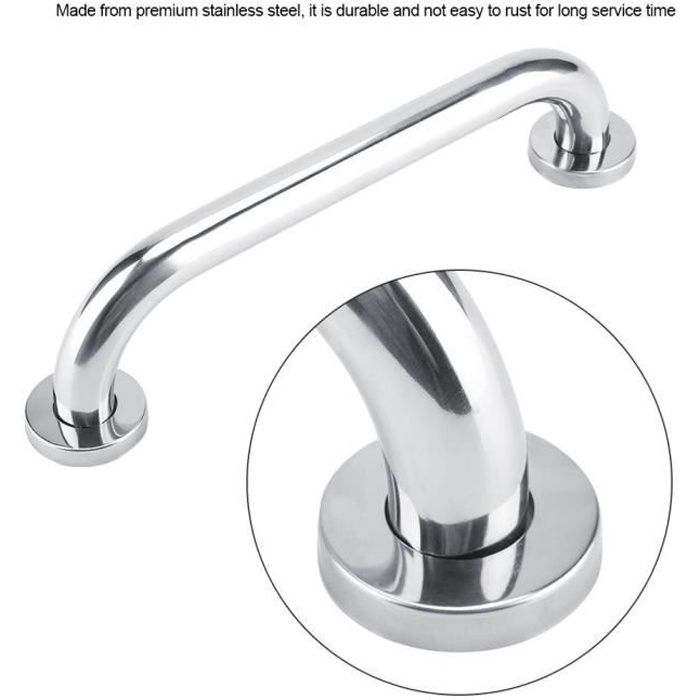 Poignée Baignoires Mural Barre de maintien appui de douche support serviette sécurité de douche en acier inoxydable 30CM-TAM
