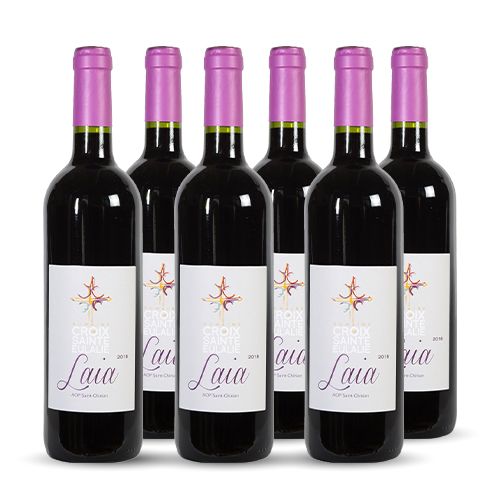 DOMAINE LA CROIX SAINTE EULALIE LAIA Saint-Chinian Rouge 2018 6x75cl