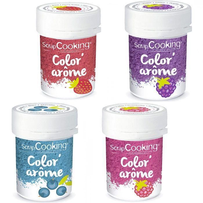 4 Color'arôme bleu, fuchsia, rose et violet