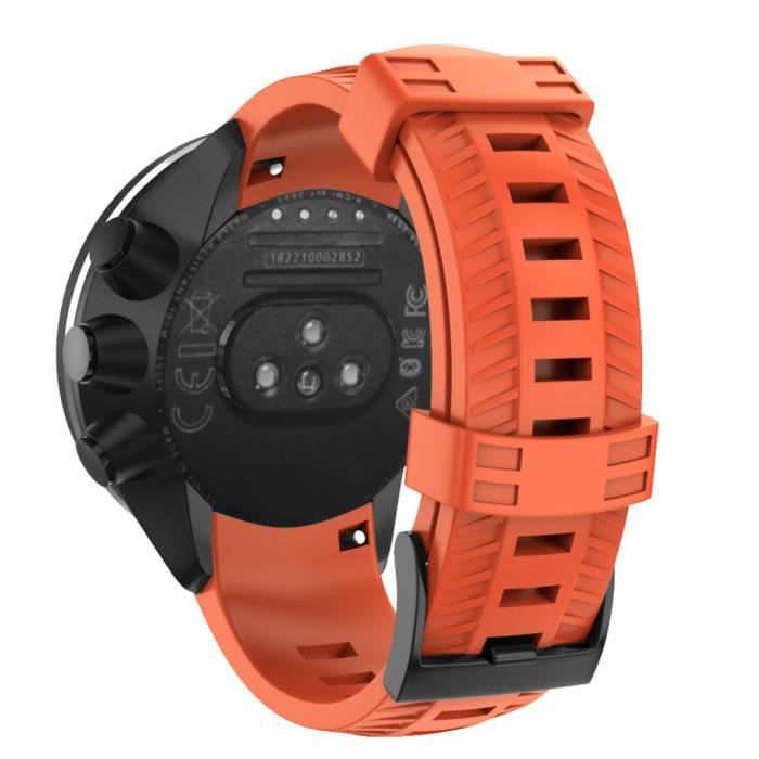 Accessoires de bracelet intelligent Sports Silicone Replacement Wristband Band Strap for SUUNTO 9- Baro Smart Watch A174