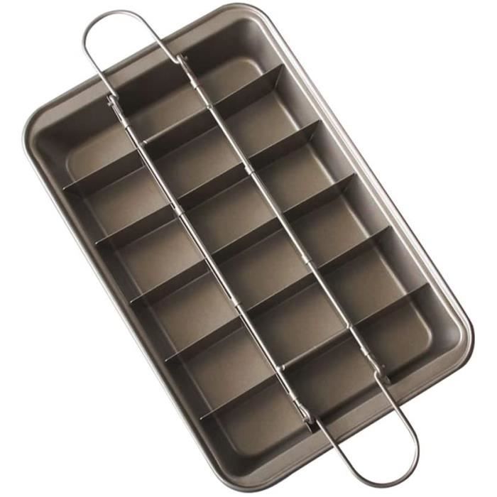 PLAQUE A PATISSERIE LaoZan Portable Maison Plat de Cuisson avec Revecirctement Antiadheacutesif Brownie Plaque de Cuisson Acier 1350